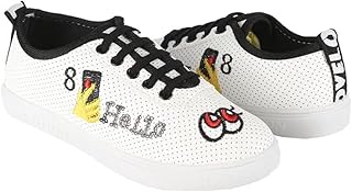 حذاء جلد كاجوال للبنات من توباكو، قالب صغير، بلونين، 660, هيرنفي, 36، أسود