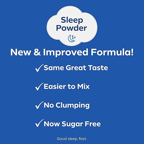 Miniatura 2 de Dream Water Polvo de ayuda para dormir melatonina 5 mg, GABA, 5-HTP sabores naturales te ayuda a conciliar el sueño, rápido y despertar refrescado