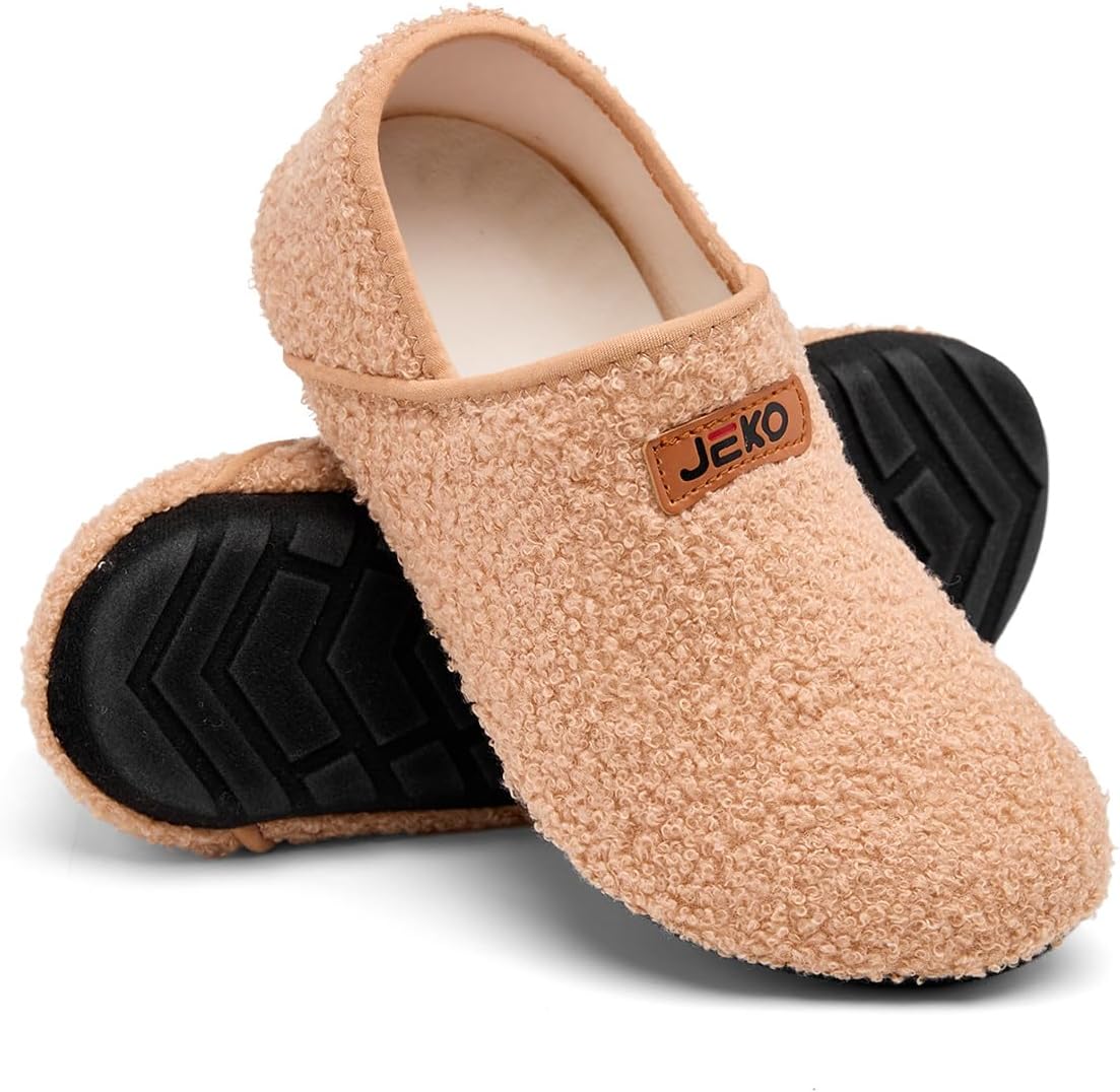 UUBARIS House Slippers for Men Women Furry Slip On Sock Shoes For Traval Indoor Yoga With Thickened Sole - Image 6