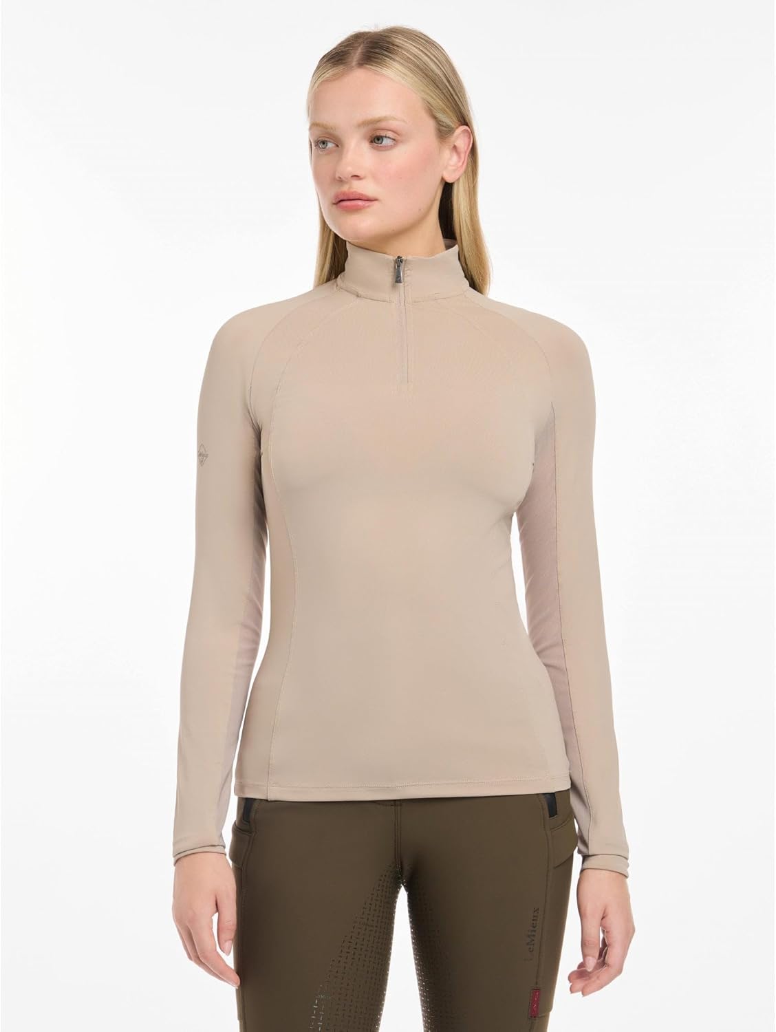 LeMieux Halle Lightweight Base Layer - UV30+ Cooling Under Layer - Ventilated Mesh Under Sleeves - Womens Riding Top