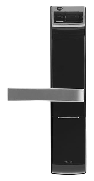Yale YDM 4109 Smart Door Lock with Biometric, Pincode, Mechanical Keys & App Enabled Access, Bluetooth & Wi-Fi Optional, Color- Black(Free Installation)