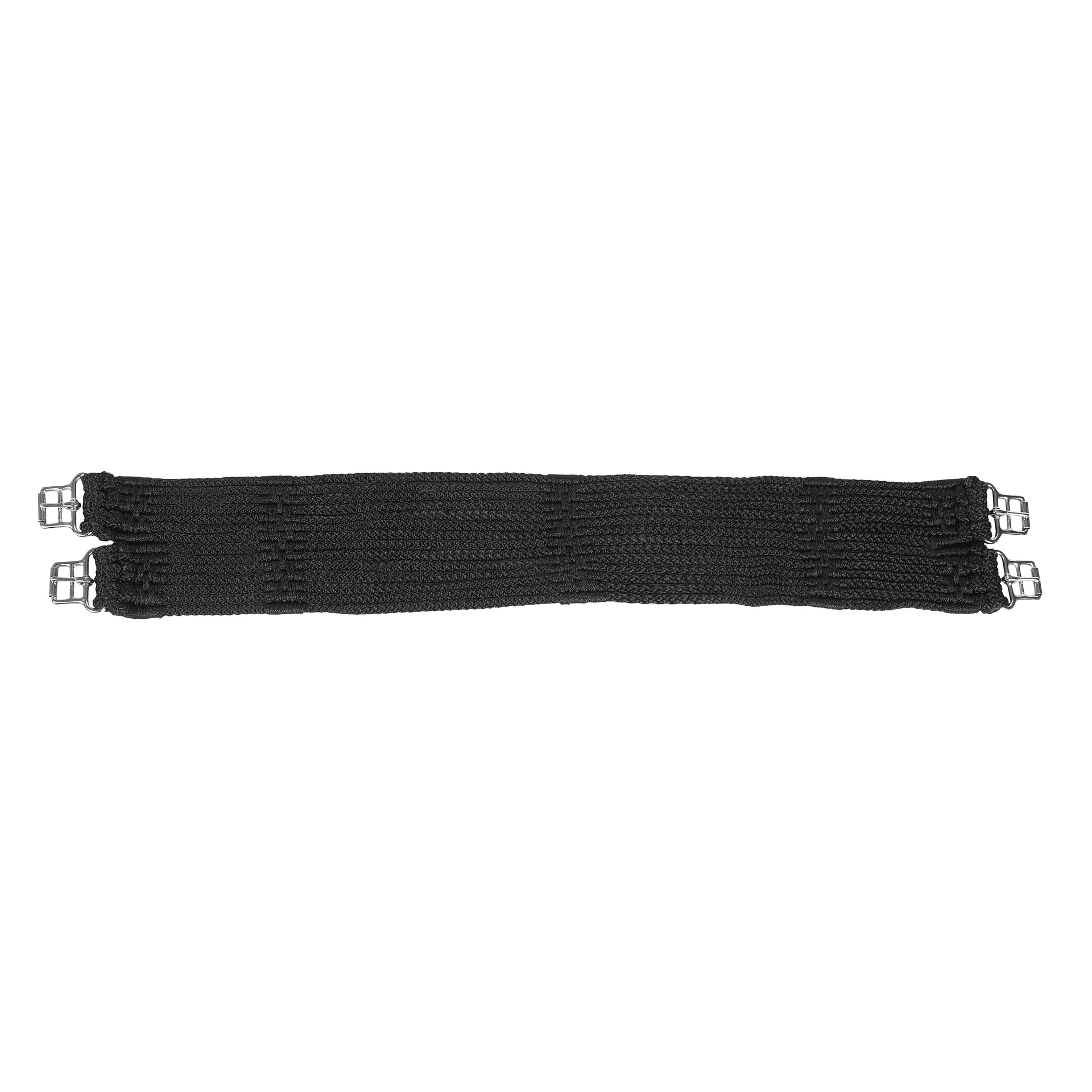 Stübben Cord girth with stainless steel roller buckles - black - 46"·115cm