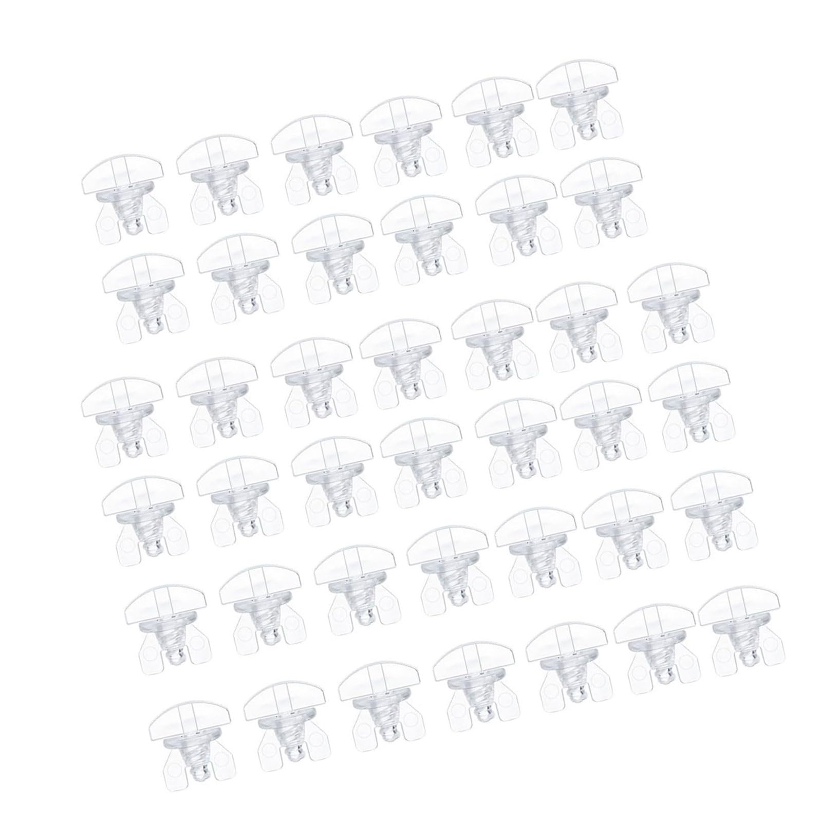 40Pcs Curtain Track Stoppers Fasteners Drapery Rails Sliding Gliders Fasteners Easy Installation Sliding Track Accessories