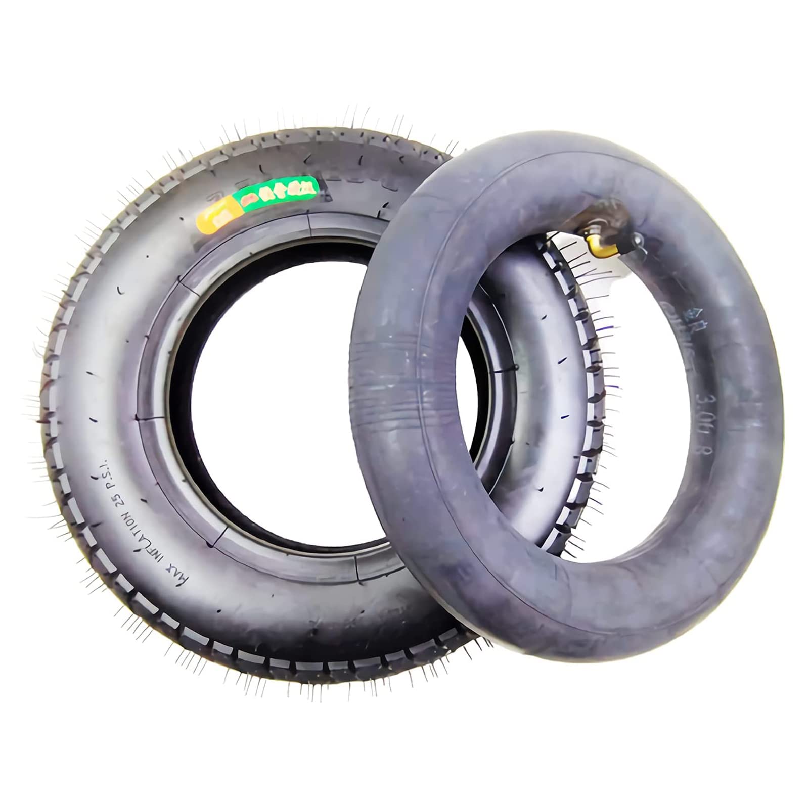 Lot De 2 Chambres à Air Pour Brouette 3.25/3.00-8 - Valve TR87, Renforcé, Compatible Tondeuse, Remorque, Chariot