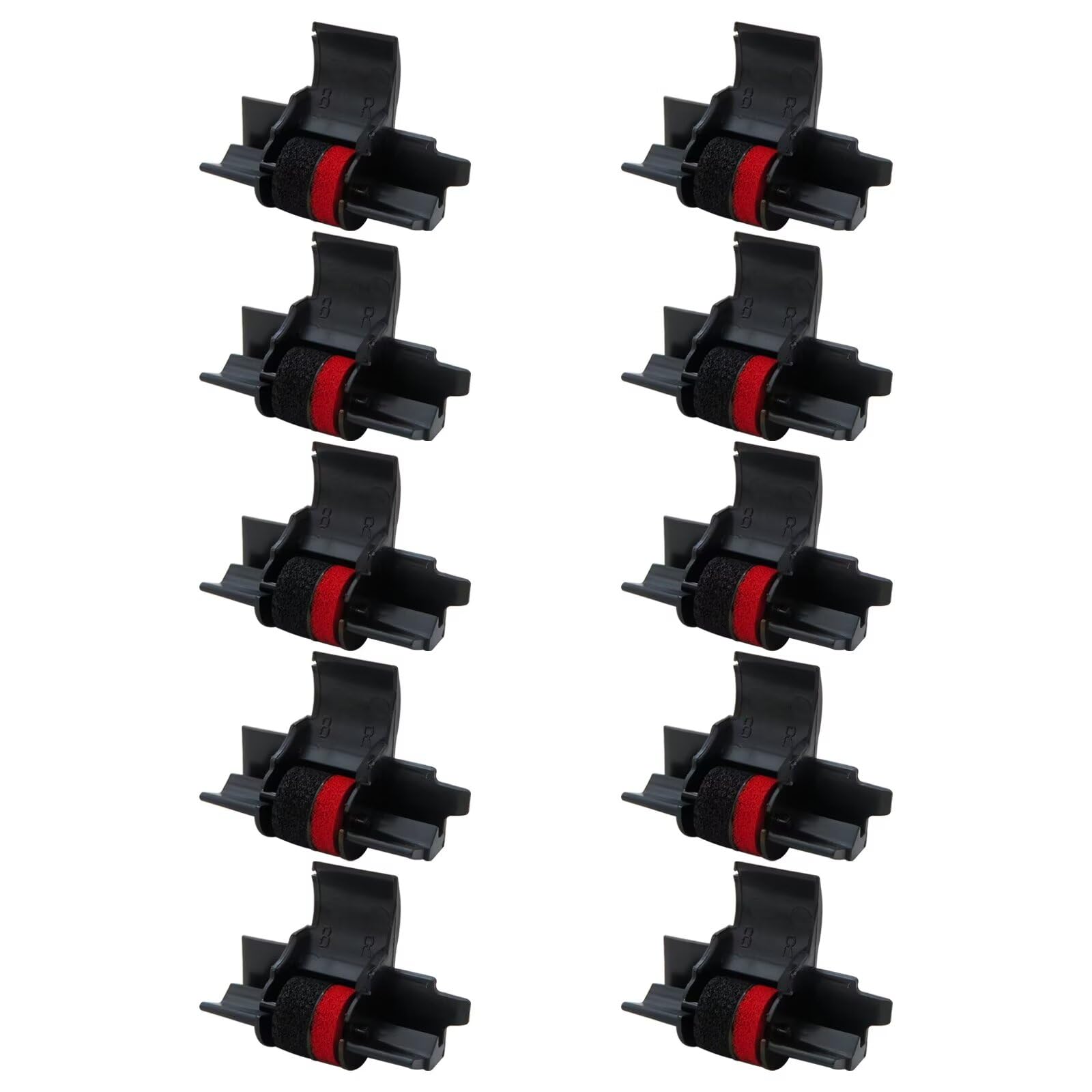 Printerfield IR-40T (6 Pack) Compatible Calculator Printer Ribbons Ink Roller Replacement For Casio, Sharp And More - Black & Red