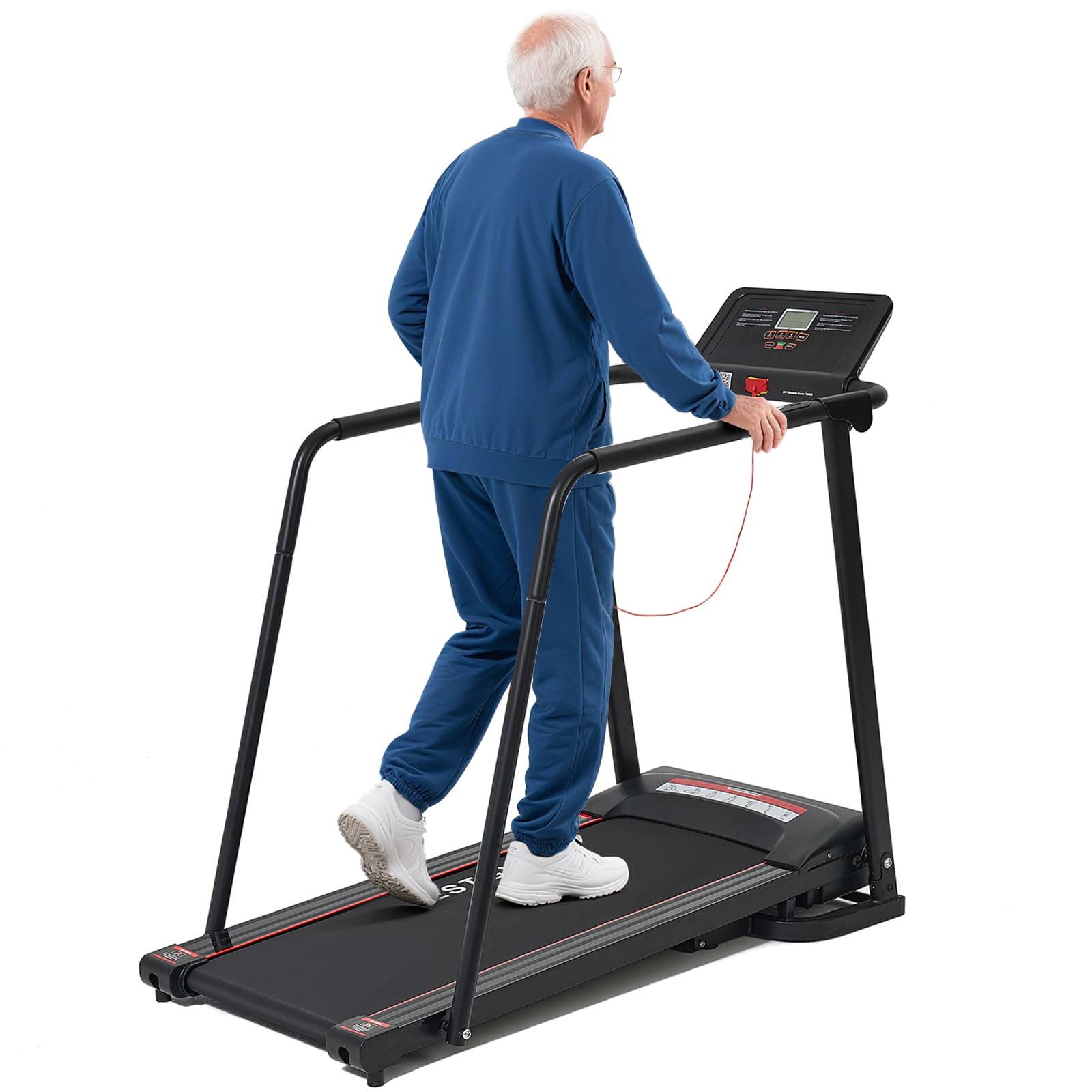 Walking Treadmill for Seniors with Extended Handrails