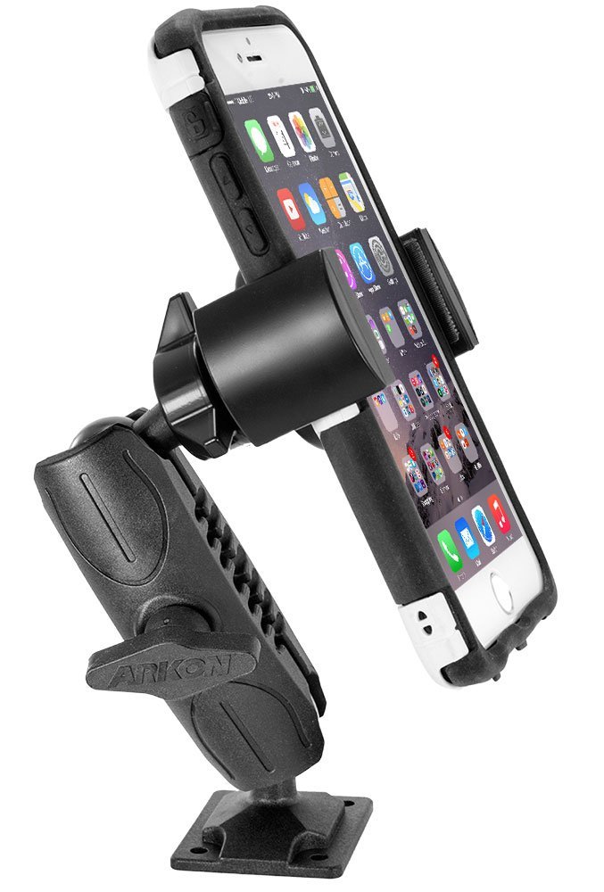 Arkon RoadVise Soporte de Pared teléfono para iPhone 6 6S 6 Plus 6S 6, 5 C iPhone Galaxy Note 5 S7 S6 al por Menor Negro