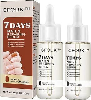 GFOUK 7 Days Nail Growth and Strengthening Serum, Nail Growth And Strength Serum, Nail Repair Essence Serum, Toenail Treatment Solution for Repairing Damaged and Discolored Nails (2PCS)