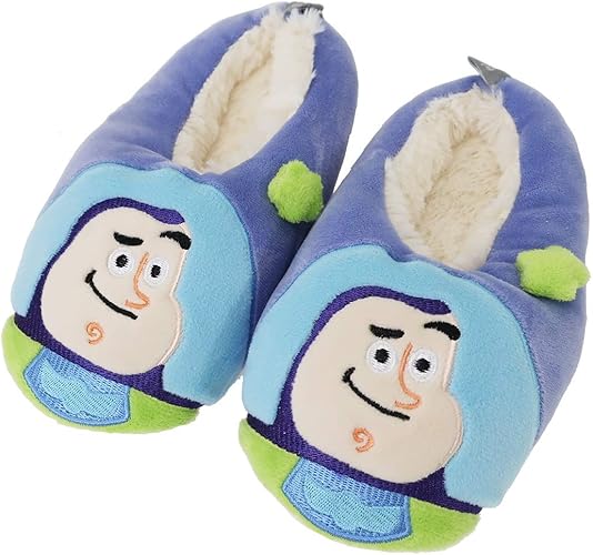Amazon トイストーリー ジュニア ボア ルームシューズ 子供用 防寒 スリッパ バズ パープル ディズニー シューズ バッグ Amazon トイストーリー ジュニア ボア ルームシューズ 子供用 防寒 スリッパ バズ パープル ディズニー シューズ バッグ