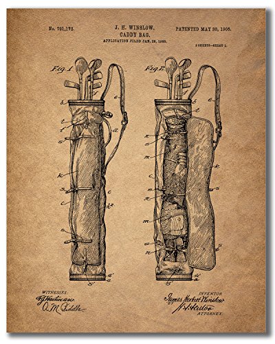 Golf Patent Wall Art Prints - Set Of 6 Photo Prints #TOP3