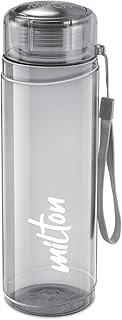 MILTON Hector 1000 Water Bottle, 1 Litre, Reusable Plastic Fridge Bottle, BPA Free and Leak Proof Bottles for Travel, Wor...