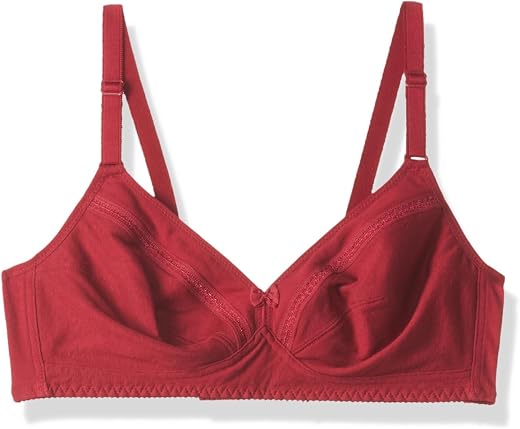 Triumph Comfort Wireless Non Padded Everyday Women Cotton Bra Soft Breathable Cotton, Cut‑n‑Sew Cups 3/4 Coverage, High Ce...
