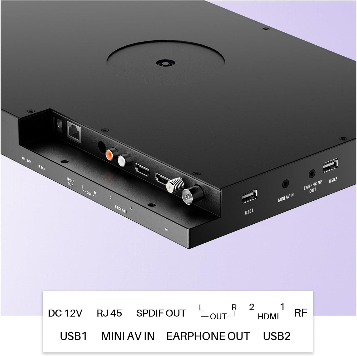 SYLVOX 15.6 inch Smart TV for Kitchen, 1080P Under Cabinet TVs, 12V Smart Google TV Rotated & Folded, Support Google Assistant WiFi Bluetooth, Small Television for Kitchen, Bedroom, RV Camper, Black