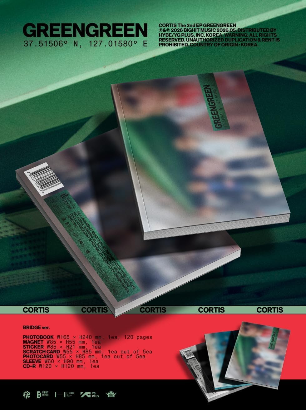 CORTIS [GreenGreen] 2. album EP (BRIDGE ver.)
