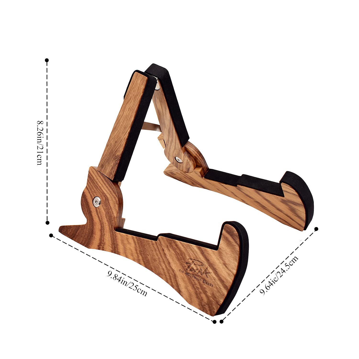 PUNK Support de guitare, support pour instrument à cordes en bois zèbre, support de guitare en forme de lapin mignon, pour guitare acoustique, guitare électrique, guitare classique, guitare basse