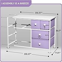 Vista 72 de Sorbus Cómoda con 8 cajones - Mueble para almacenar ropa para niño, para dormitorio, pasillo, clóset, oficina – Marco de acero, parte superior