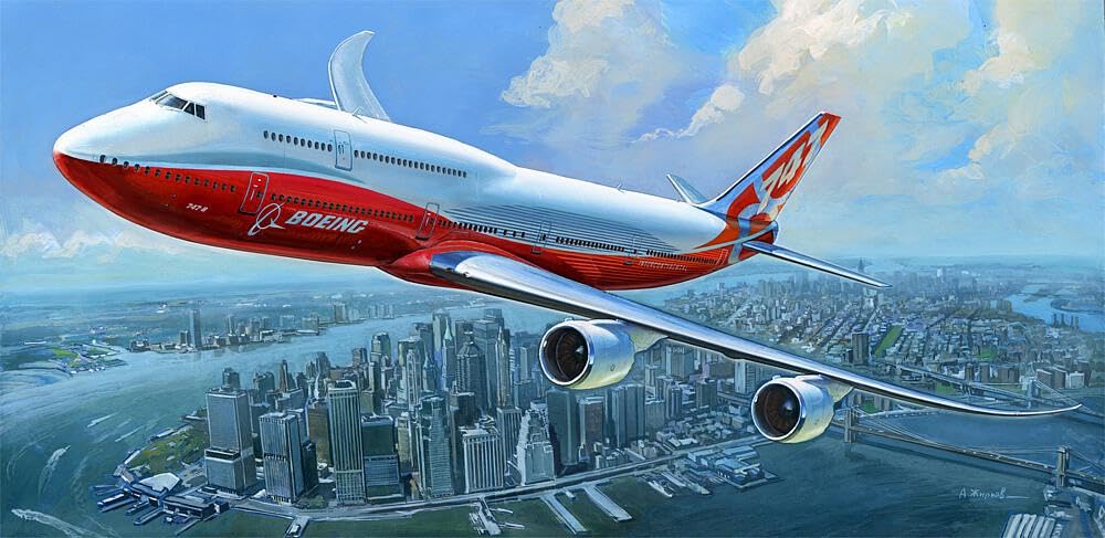 Amazon | ズベズダ 1/144 ボーイング 747-8 民間旅客機 プラモデル