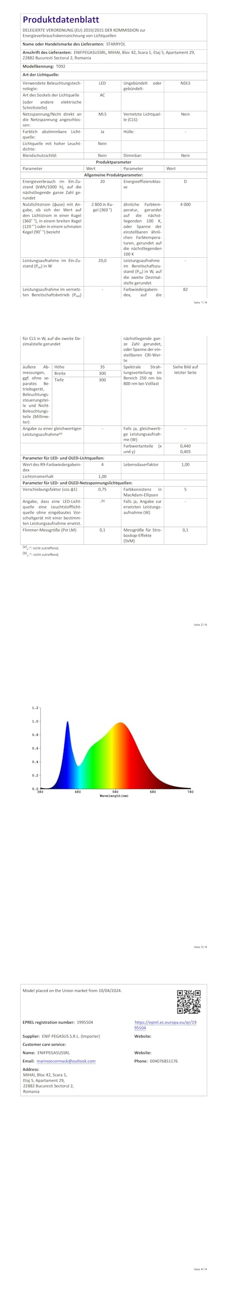 STARRYOL Moderna lampada a sospensione, lampadario a LED, illuminazione a sospensione regolabile bianco 20W per soggiorno, sala da pranzo, camera da letto - 4000K Luce neutrale
