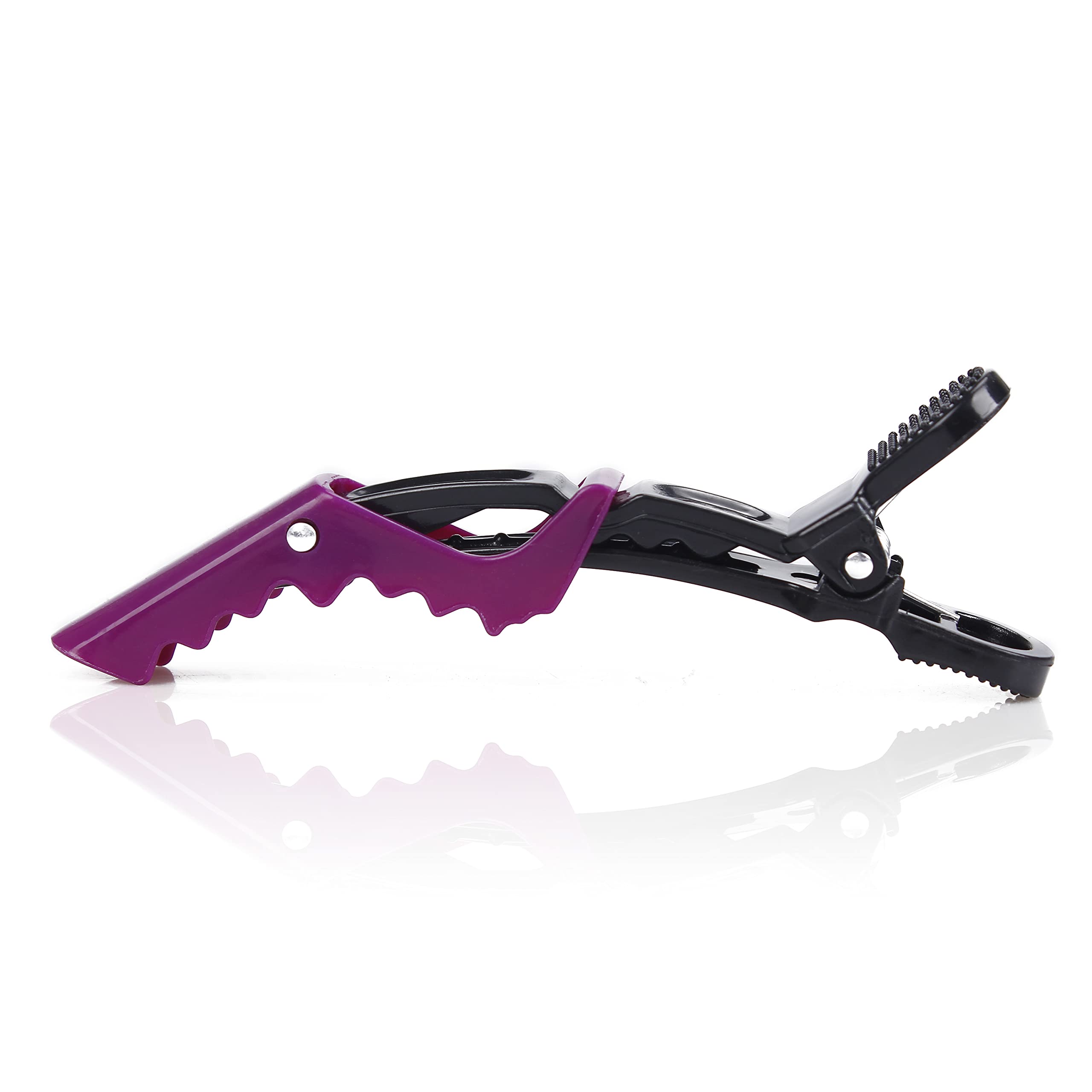 XCZYN Fermagli per Capelli da Parrucchiere Professionali Styling Sezioni Forcine per Capelli in Alligatore Denti Larghi Facile Styling Capelli Spessi o Sottili (5 Pezzi, Colore Colorato)