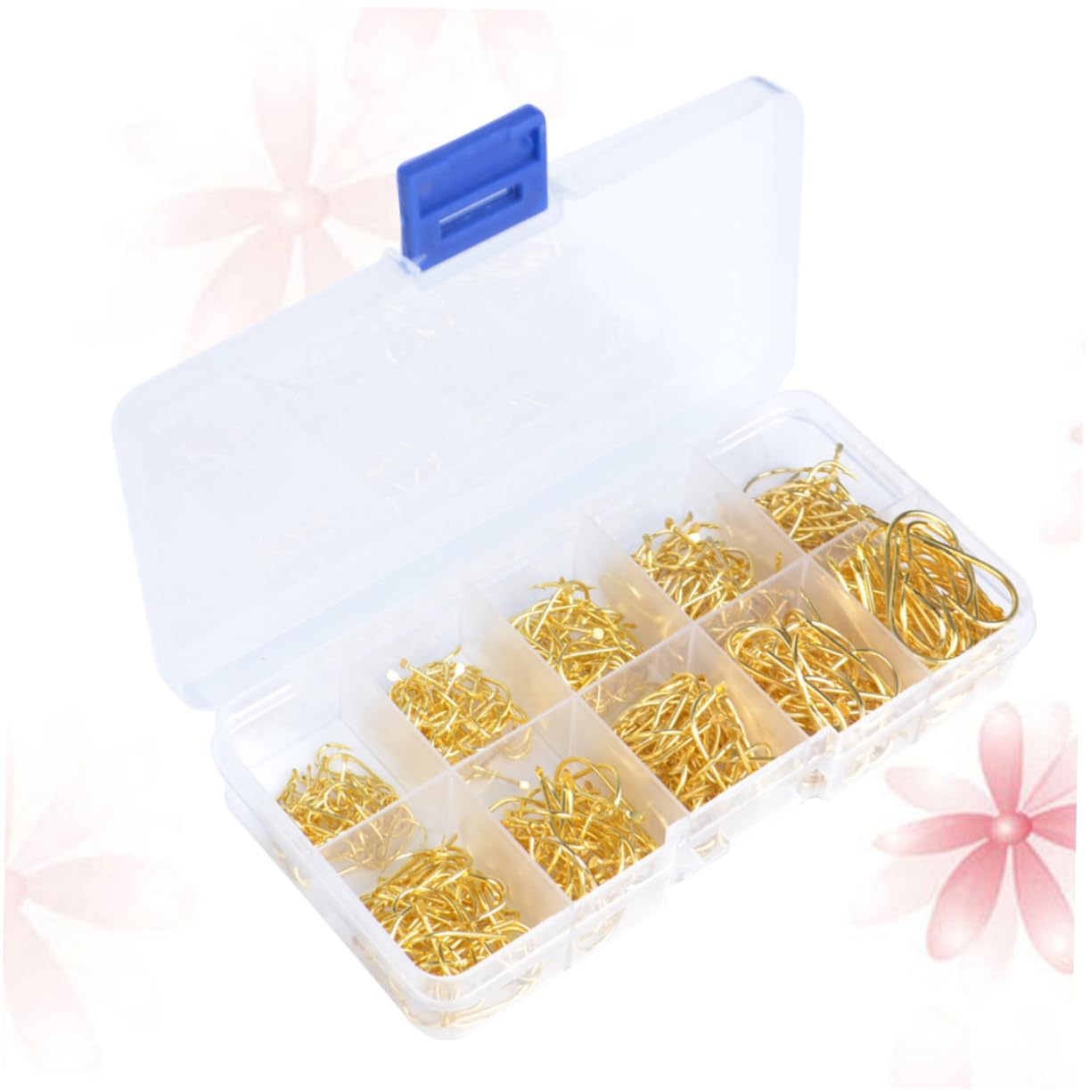 SUPVOX Caja De Anzuelos De Pesca De Accesorios De Pesca Dorados para Actividades Al Aire
