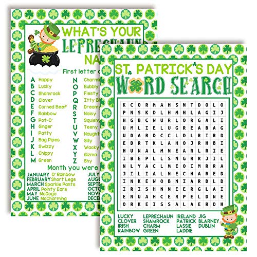 Carte de jeu Saint-Patrick AmandaCreation : finis les repas de fête ennuyeux !