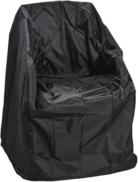 Yudanny Patio Chair Cover 210D Oxford Cloth Durable Waterproof Lounge Seat Garden Chair Cover Lawn Furniture Covers with Buckles Drawstring Anti-UV Outdoor Protective Cover for Stackable Chairs