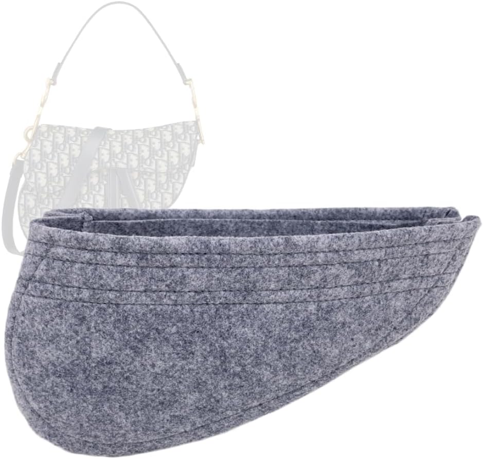 Zoomoni Bag Organizer for Dior Classic Saddle Medium Bag - Premium Felt Purse Handbag Insert Liner Shaper (Handmade) Soft Structure Support (25 Color Options)