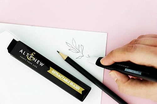 Miniatura 3 de Altenew Borrador retráctil, borrador en seco para marcas de lápiz, herramientas de artesanía, artesano de papel, acondicionador de tinta de sellos,