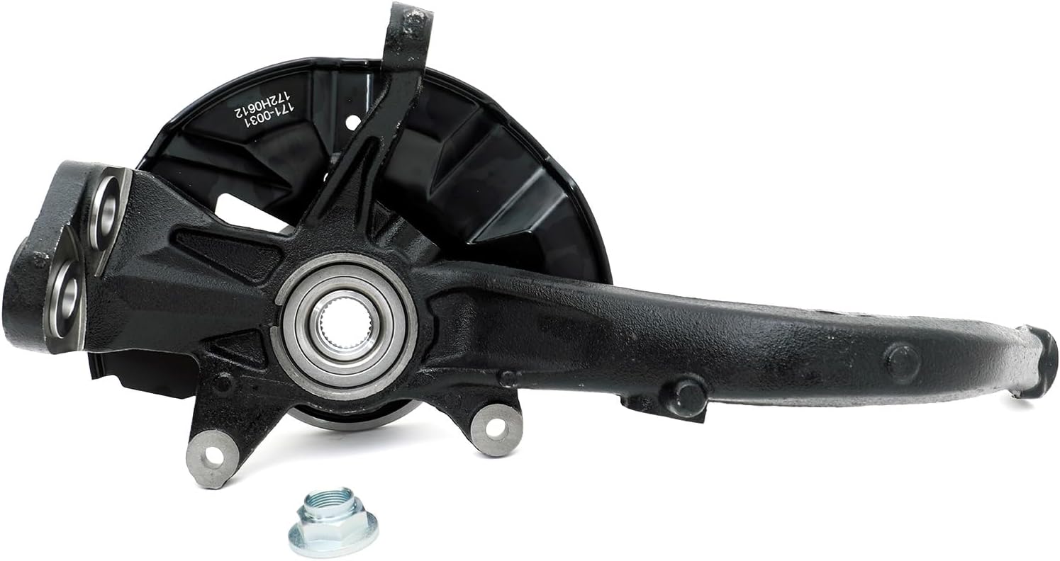 698-409 Front Left Wheel Hub Bearing & Steering Knuckle Assembly Compatible with Ford Fusion 2006-2012,2007-2012 Lincoln MKZ,2006 Zephyr, 2006-2011 Mercury Milan