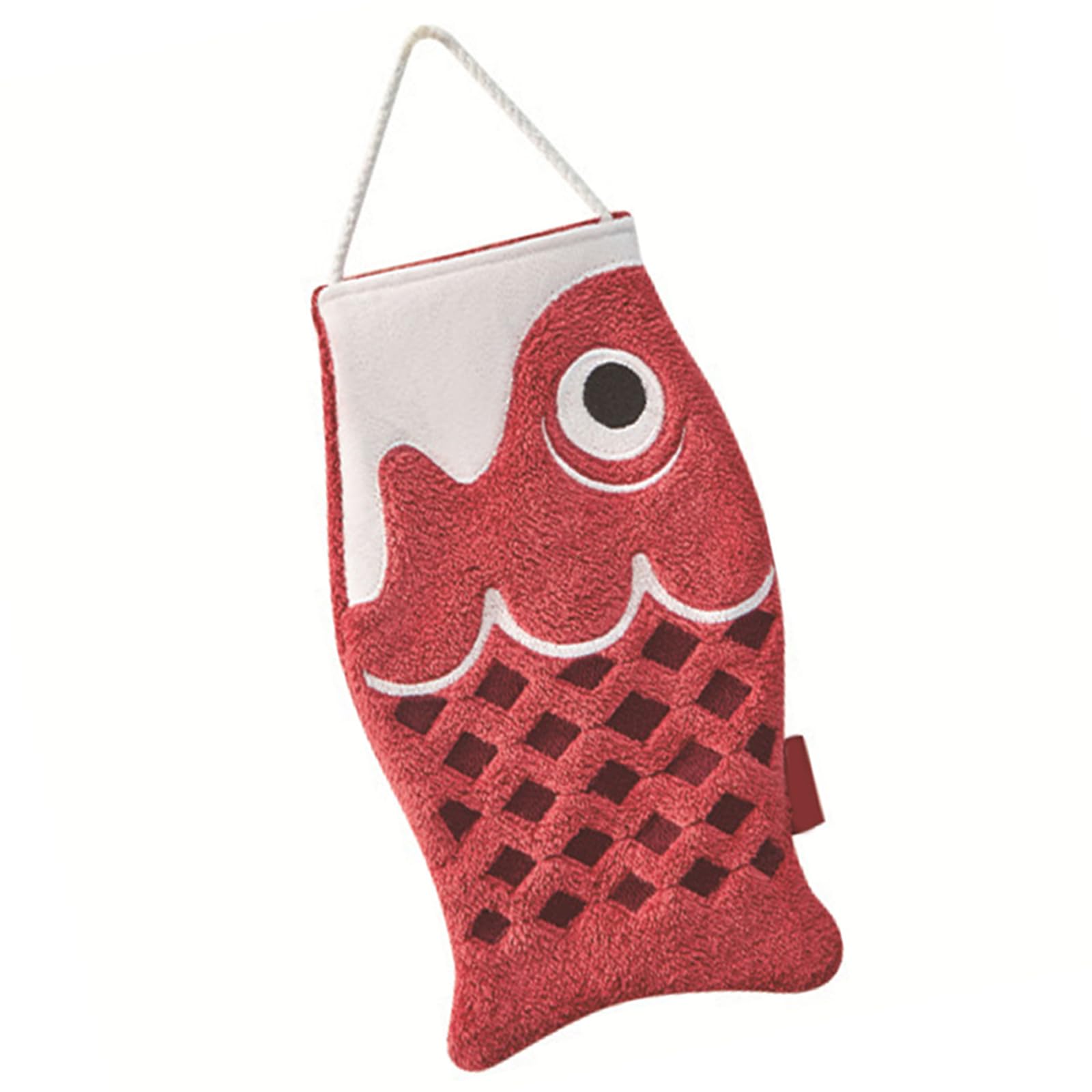 Qcbuegof Japanese Carp Hand Towel Hanging Type for Bathroom and Kitchen Creative Cartoon Bath Dry Your Hand Instantly Hanging Kitchen