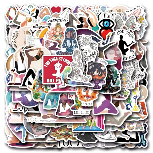 Yoga Pose Stickers, 110PCs Pack - Ashtanga Hatha Vinyasa