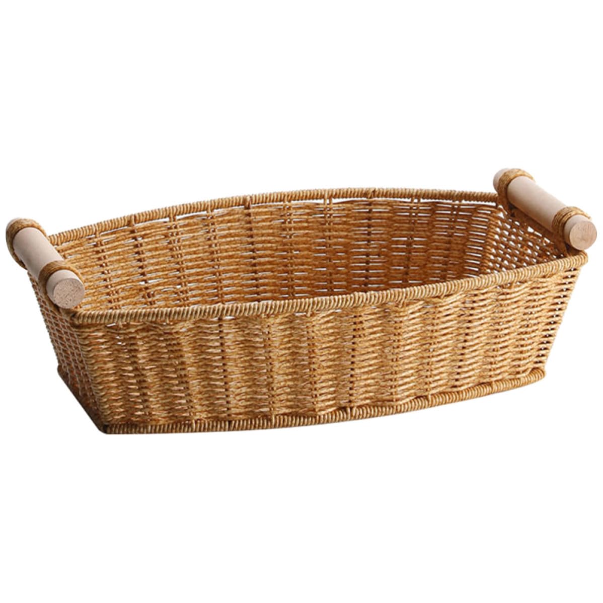 Panier rustique tressé main anti-poussière pour fruits frais