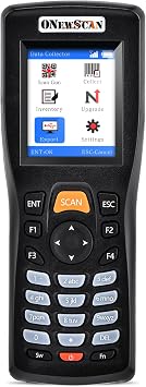 Wireless Inventory Scanner, Barcode Scanner 1D Laser Handheld Barcode Reader for Collector Data Terminal Inventory Device with 2.2 Inch TFT Color Screen