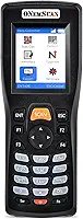 Scanner de inventário sem fio, leitor de código de barras portátil a laser 1D para dispositivo de inventário de terminal de dados de colecionador com tela colorida TFT de 5 cm