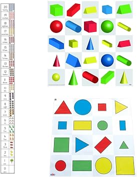 3 mats Pack for Bee-bot& Blue bot. Number line, 3D Shapes and Shapes, Colour and Size. Steam Teaching Coding 3 Years and More