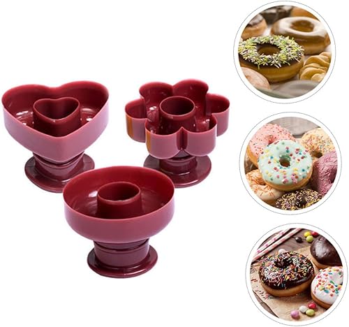 Miniatura 5 de MAGICLULU Molde para hornear 3 uds. Molde para magdalenas de flores para gelatinas, suministros para hornear, dona, cupcake, dulces, cortador de