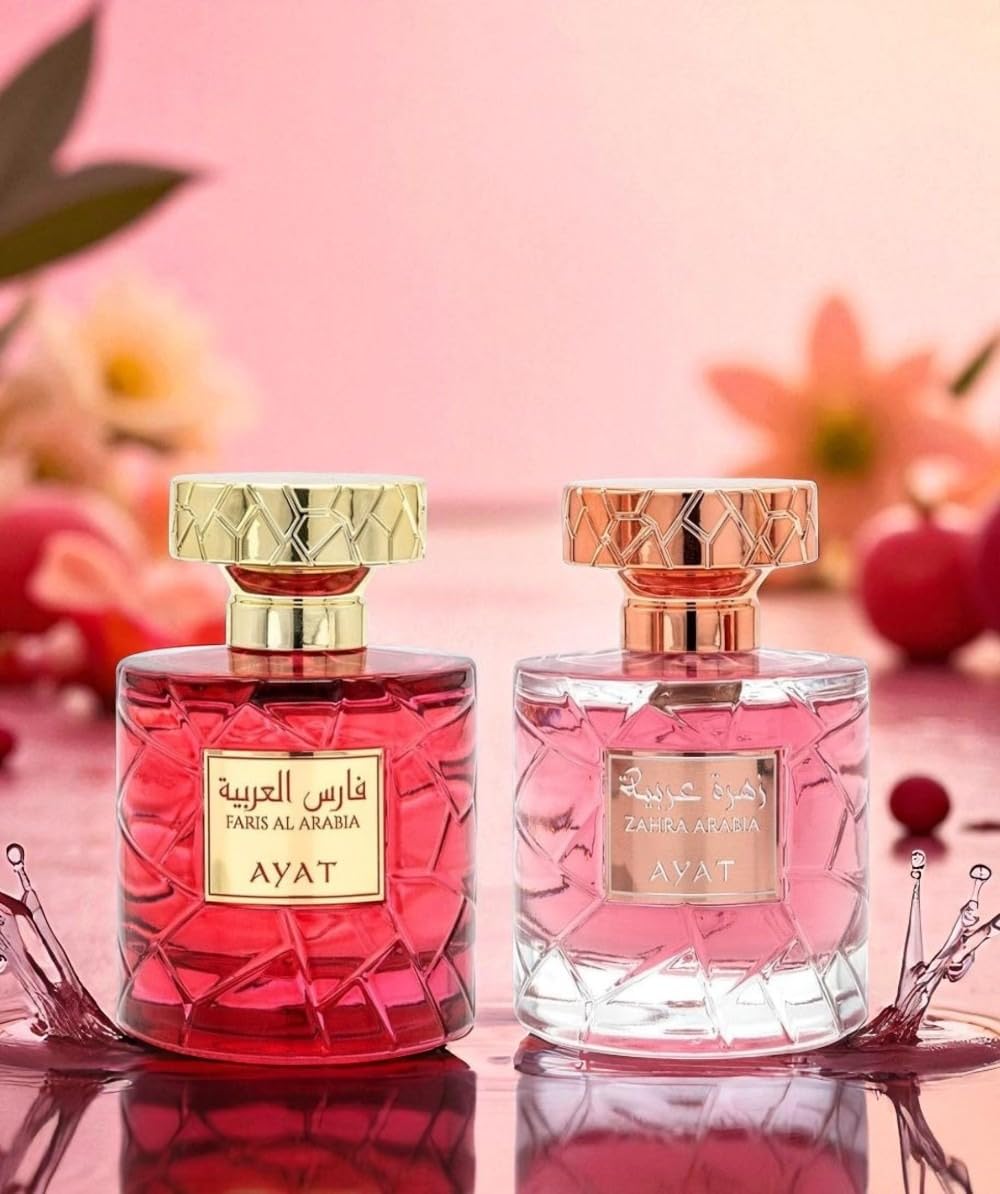 Ayat Perfumes - Jumra Collection – Profumo Arabo di Dubai 100 ml Eau de Parfum – Fragranza Orientale di Lusso a Lunga Persistenza – Unisex – Varianti Disponibili (Faris & Zahra)