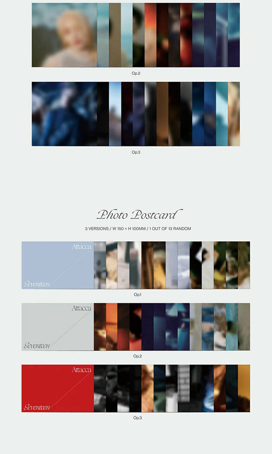 Amazon.com: SEVENTEEN ATTACCA 9th Mini Album ( OP.1 ) Ver