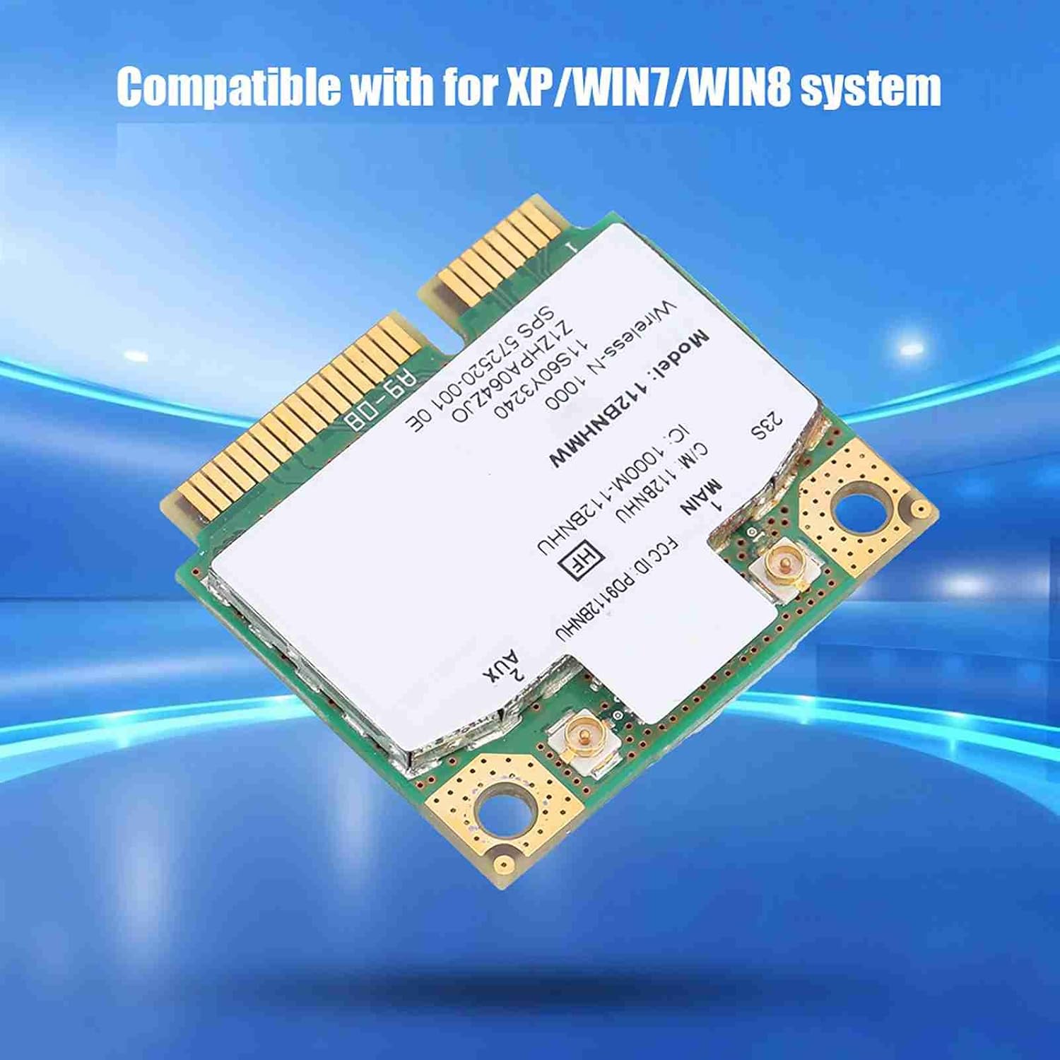ASHATA Mini PCI-E Network Card compatible with XP/WIN7/WIN8 systems