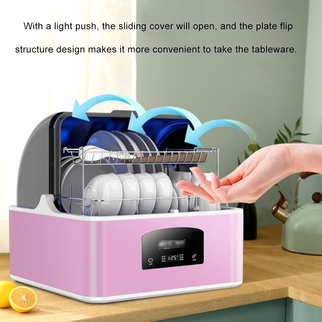 Artículos Esenciales para el hogar, lavavajillas de sobremesa: máquina automática Multifuncional de Gran Capacidad con Cepillado y Secado Inteligente.