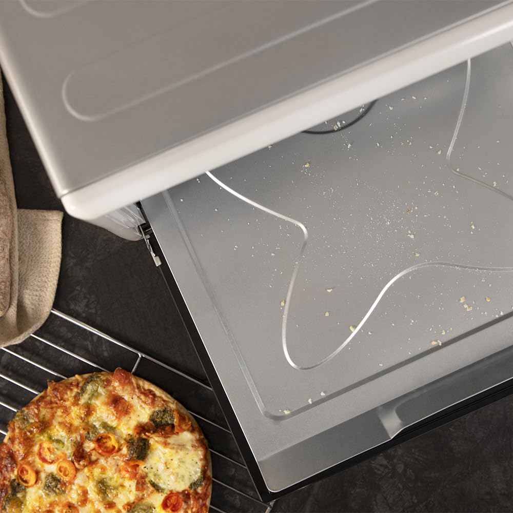 Cecotec Tischkonvektionsofen 60 Liter Bake&Toast 6090 White Gyro. 2200 W, Innenbeleuchtung, 12 Funktionen, Temperatur bis zu 230°C, Doppelglastür, Inklusive Drehspieß