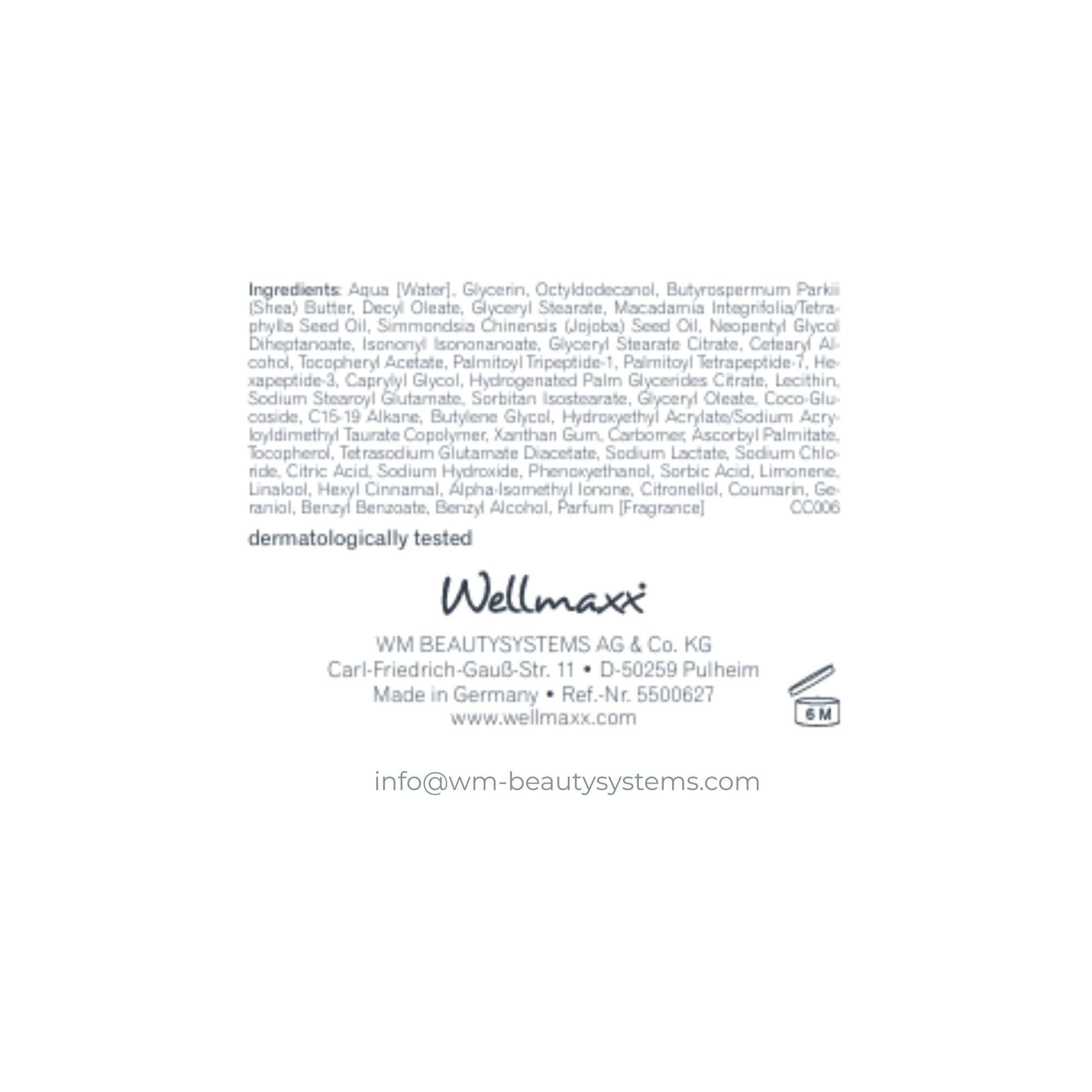 WELLMAXX cellular lift age defense Nachtcreme, Ohne Parfüm, 50 ml | vegan, für alle Hauttypen, Hyaluronsäure, Sheabutter, regenerierend