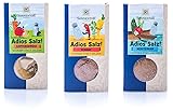 Sonnentor Gewürze | 3er Set Adios Salz: Gemüsemischung scharf (50g), Gartengemüse (60g), mediterran (55g)