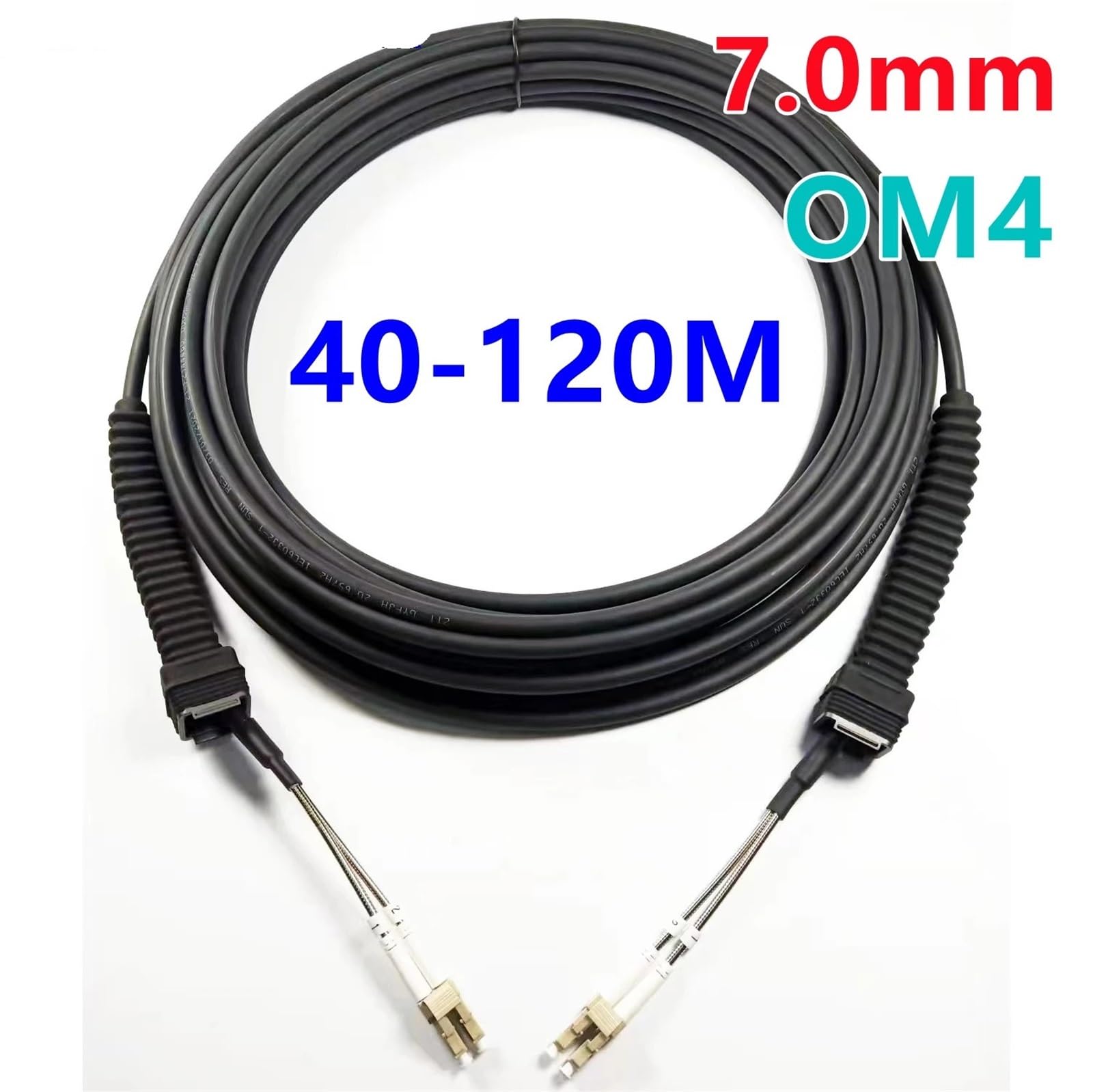 Câble de raccordement à fibre optique PDLC 2C OM4 - 2 fils - 40 à 120 m (100 m, FC-FC)