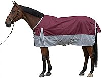 Vista 9 de 1200Denier - Manta impermeable y transpirable para caballo (63.8 in), color azul