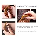 Flavoma Natural Wood Wide Tooth Hair and Scalp Massager Comb | Gua Sha comb for scalp | Multi-Functional Tool Scraping | Multifunctional Meridian Massage Comb | Ideal for Head and Neck Massage | Scalp Massage No Static Head Massager Tool Physical Therapy gallery image