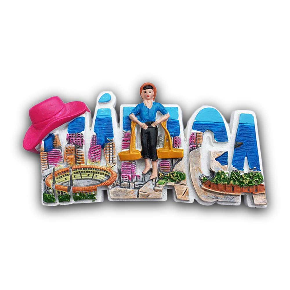 Wedarego Malaga2 3D Malaga Spain Refrigerator Fridge Magnet Tourist Souvenirs Handmade Resin Craft Magnetic Stickers Home Kitchen Decoration Travel Gift