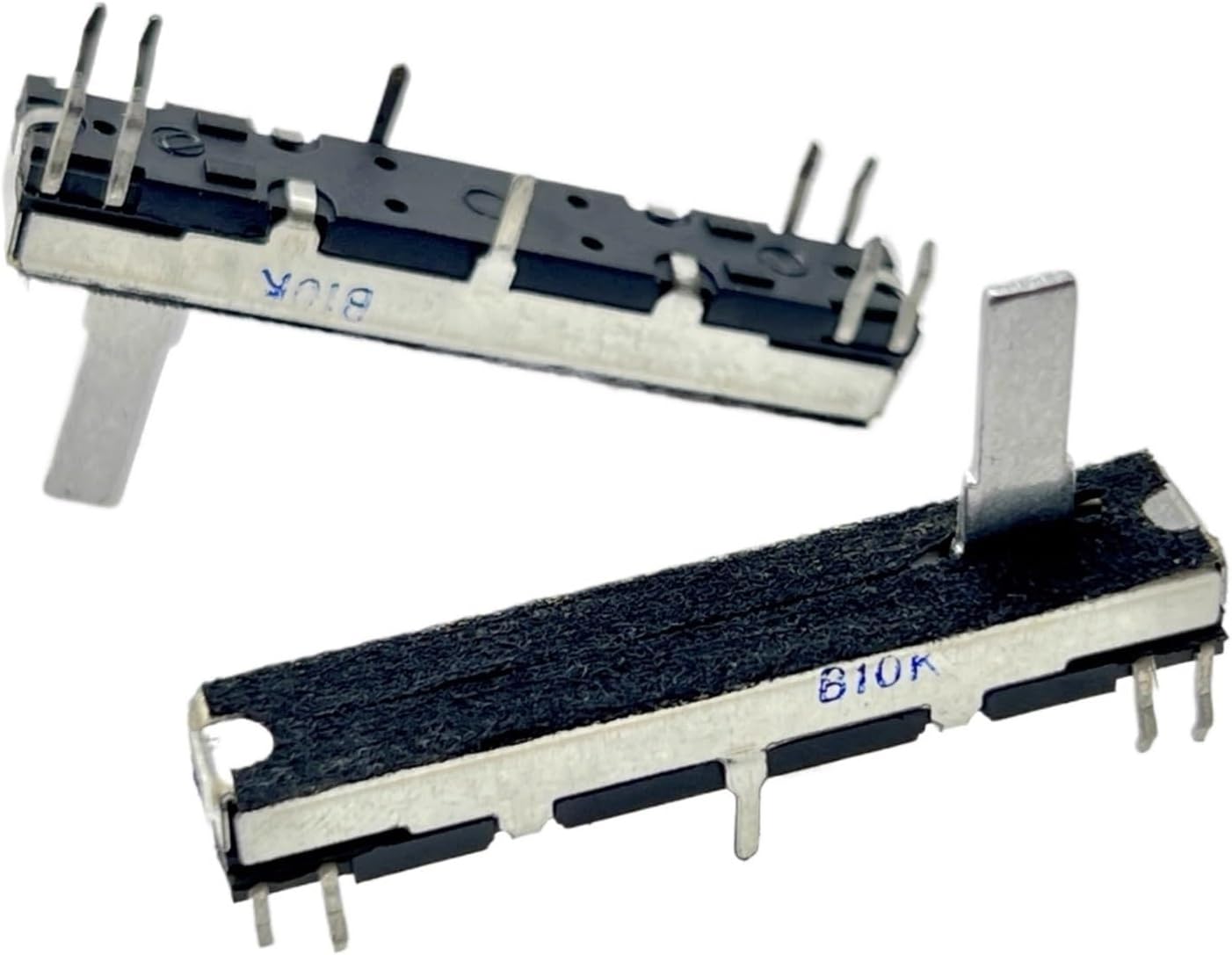 1pcs 45mm Sliding Potentiometer Stereo Channel B10K Axis Length 15mm Sliding Stroke 30mm