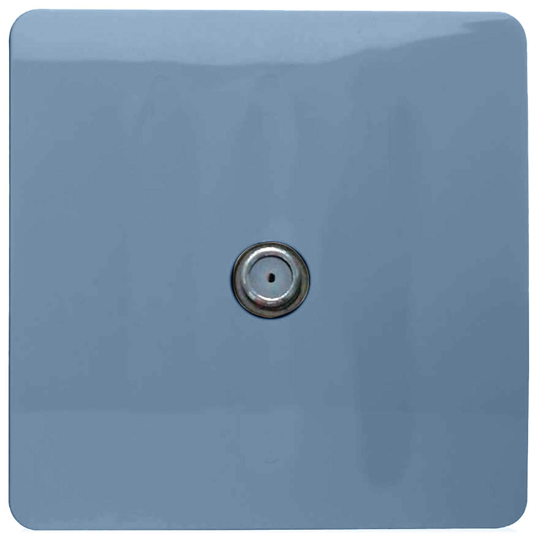 Trendi 1 Gang Artistic Modern Glossy Screwless Television Satellite Socket Sky
