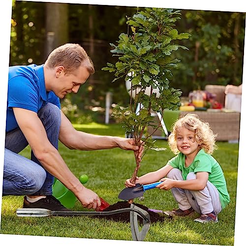Juego de 2 azadas de hierro para jardinería resistentes miniatura 7